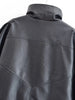 Women Autumn Jackets Asymmetric Button Pocket Long Sleeves Black Loose Zipper Jackets Female High Street Coats