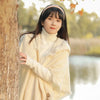 Womens Bohemian Hooded Knitted Shawl Winter Warm Button Wraps Scarf Coat Cloak Cardigan