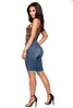 Skinny Jeans for Women High Waist Stretch Denim Trousers Mom Jeans Knee Length Pencil Pants Casual Comfort Trousers Oversize