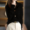 Autumn Winter Stand collar Knitted Cardigan Loose Short Jacket Women's Outerwear Korean version long sleeved Sweater Coat