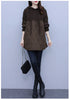 Autumn Winter Splicing Sweater Women Jacket Hooded Loose knitted Sweater Coat Female Thicken Warm Outerwear Top