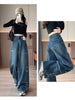 Womens Fleece Lined Jeans Loose Wide Leg Casual Slim Fit Denim Pants Comfortable Y2K Jeans Baggy Jeans Woman Clothing Jeans Y2K