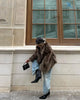 Modern Faux Fur Like Plush Jacket Autumn Winter Women's Warm Trench Coat Thicken Lady's Party Street Wear