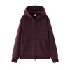 Jacket Women Fleece Drop Shoulder Loose Lazy Sweatshirt White Winter Minimalist Hooded Women's Clothing