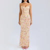 Elegant 2 Pieces Dress Set with Scarf Women Matching Sets Sexy Cropped Top and Long Dress Set Casual Dress