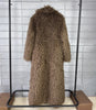 Colorful Women's Furry Coat Rose Pink Faux Fur Coat Suit Collar Autumn Winter Thick Cardigan Long Overcoat Chic 2DB5859
