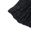 Goth Drak Elegant Flocking Print Long Pants 90s Grunge Mesh See Through Bodycon Flare Pant Mall Gothic Women Trousers