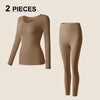 Seamless Thermal Underwear Women Sexy Ladies Autumn Winter Bottoming Shirt Trousers Female Single Layer Thermal Shaping Clothes