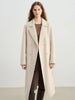 Stylish Women's Petite Wool Overcoat with Suit Lapel Winter 100% Wool Coats Suit Collar Long Winter Coat