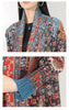 Niche Printed Windbreaker Women's Loose Oversized Long Sleeved Pleated Trench Cardigan Long Coat 2DB2481