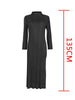 Tianpei Pleats Spring Autumn Winter Women Long Sleeve Comfortable Dress Korean Style Casual Designer Clothes