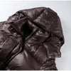 Women's Winter Jacket Hooded Drawstring Zipper Stand-Up Collar Lace Up Winter Jacket Female Loose Casual Chic Jackets For Ladies