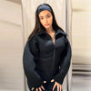 Spring Turn Down Collar Bomber Jacket For Women Casual Long Sleeve Zipper Loose Coat Lady High Street Chic Outerwear