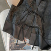 Chinese Style Black Women Loose Fit Vest Coat Spring Autumn Female Jacquard Camisole Ladies Cardigan Waistcoat Jacket