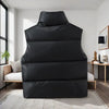 2025New Women Autumn Winter Down Cotton Vest short Stand-up Collar Cotton Vest Vest With Everything On The Shoulder Coat