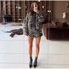 Women Zebra Print Faux Fur Coat Shorts Set Lapel collar Long Sleeve Jacket Shorts Set for Women Winter Warm Matching Outfits