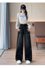 Womens Fleece Lined Jeans Loose Wide Leg Casual Slim Fit Denim Pants Comfortable Y2K Jeans Baggy Jeans Woman Clothing Jeans Y2K