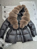 Lagabogy Real Fox Fur Collar Winter Women Hooded Puffer Jacket 90% White Goose Down Coat Female Thick Waterproof Outerwear