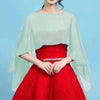 Women's Chiffon Cape Bolero Femme Mariage Chalas Mujer Evening Wedding Bridal Jacket Wraps Accessories Peleryna Cloak Boda Shawl