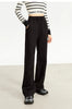 Minimalism Casual Pants for Women Autumn Wide Leg Loose Vertical Elastic Waist Drawstring Sporty Trousers 12343338