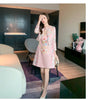 Spring Autumn Suit Dress Women 2 Piece Set Women Jacquard Dress Beading Straight Pencil Dress Short Jacket for Women Suits
