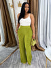 Women High Waist Wide Leg Pants Streetwear Casual Active Trousers