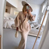 Women's Fairy Autumn Spring Halter Dress Pure Color Button Bubble Sleeve Dress Casual Design Soft Comfortable Niche Versatile