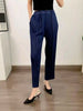 Straight Pleated Pants For Women High Elastic Waist Casual Loose Trousers Female Spring Clothing 2DA1022