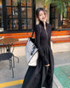 Black Long Dresses for Women Korean Simple High Waist Zipper-Up Turtleneck A-Line Dress Ladies French Style High Street Vestidos