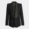 Blazer Women's Shawl Collar Solid Color Long Sleeves Single Button Suit Jackets Tide 7AB8499
