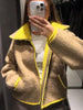 Spring Contrast Knitted Cardigan Jackets For Women Elegant Long Sleeve Pockets Zipper Sweater Street Lady Chic Outwear