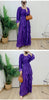 Ruffles Pleated Dress Women Round Neck Flare Sleeves Solid Maxi Belt Dresses Party Spring 2AA1502