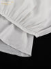 Sexy Loose White Women's Dress V-Neck Long Sleeve Ankle Length Dresses Elegant Classic Pleated Female Dress