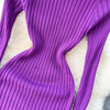 Winter Women Knit Maxi Dress O Neck Autumn Long Sleeve Slim Solid Harajuku Ladies Pencil Sweater Long Dresses