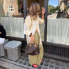 Women's Tassel Hem Vintage Tops Long Sleeved Single Breasted Button Out Stand Up Collar Coat Autumn Bohemian Street Daily Outfit