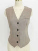 Office Lady Three -piece Set For Women V-neck Single Breasted Solid Color Tops With Ankle-length Pants 2Z2093