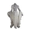 Women Gothic White Vintage Lace Dress Flare Sleeve Medieval Cardigan Cosplay Elegant Long Tail Outwear Victorian Ball Gown