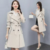 Trench Coat Women Double-Breasted Trenchcoat Lace Female Autumn Casual Coats Windbreaker Outwear Raincoat Streetwear