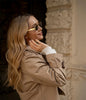Ladies Vintage Cropped Trench Spring Autumn Jacket Women Streetwear Double Breasted Long Sleeve Top Female Chic Coat Outfits