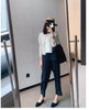 Style High‑Quality Women Pleated Blazer, Lapel Single Button Short Long‑Sleeve Coat, Casual Elegant Outerwear