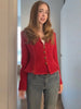 Women Vintage Tweed Blazer Lapel Collar Full Sleeves Single Breasted Slim Fit Peplum Cropped Coat Fall Winter Elegant Outerwear