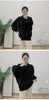 Spring Pleated Short Coat Women's Casual Style Loose Big Collar Single Breasted Elastic Outwear Jacket 2DB1992