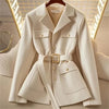 Autumn Women Blazer Long Sleeved Office Casual Elegant Suit Jacket Lady Slim Work Female Blazers Outerwear