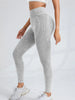 Women High Waist Seamless Yoga Pants Letter Sand Washed Hip Lifting Tight Waist Exercise Outdoor Sports Leggings