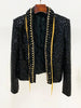 High Street Designer Women's Tassel Chains Sequined Jacket