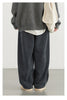 Women Pant Loose Retro High Waisted Casual Wide Leg Pants Solid Plush Thick Warm Female Trousers Spring Autumn
