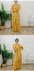 Ruffles Pleated Dress Women Round Neck Flare Sleeves Solid Maxi Belt Dresses Party Spring 2AA1502