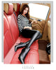 Ladies Winter Warm Thick Velvet Faux Leather Leggings Gothic Legging Pants Punk Rock Slim Skinny Pencil Pants For Women
