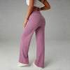 High Waisted Yoga Pants for Women, Loose Wide Leg Workout Trousers with Pockets for Running and Outdoor Exercise