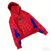 Gothic Dark Spider Print Hooded Cardigan Loose Sweater Jacket Women